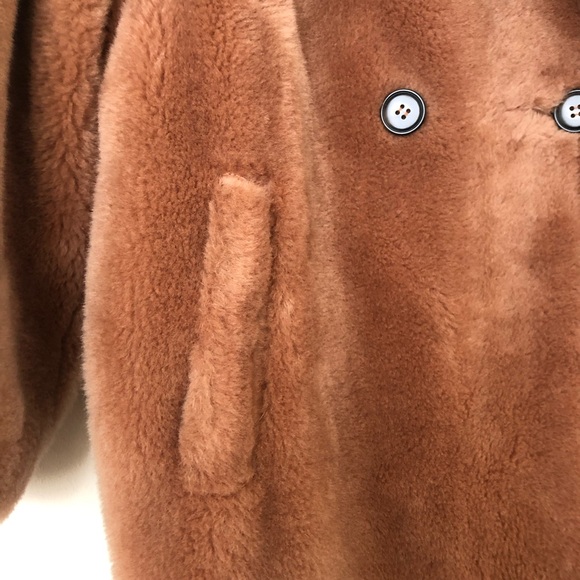 btq Bazhane wool/alpaca blend Teddy double breast coat size US M Ukraine size 46 - Picture 5 of 12